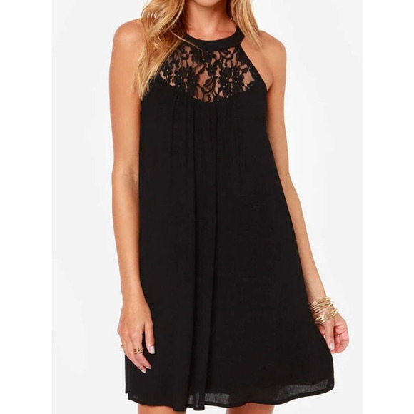 LULU’S Draper Halter A- Line Dress - Picture 6 of 6